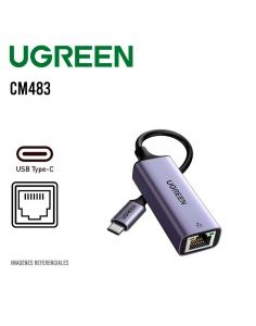 ADAPTADOR UGREEN CM483 USB-C A ETHERNET (40322)