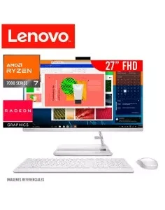 ALL IN ONE LENOVO IDEACENTRE 3 27ALC6 RYZEN7-7730U 16GB 512GB SSD 27" FHD WINDOWS 11 ( F0FY00Q9LD )