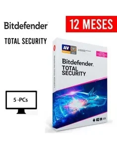 ANTIVIRUS BITDEFENDER 5 PC TOTAL SECURITY ( B11030028 ) 12 MESES