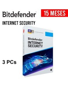 ANTIVIRUS BITDEFENDER INTERNET SECURITY 3 PCS 15 MESES (B11020051)