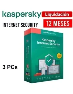 ANTIVIRUS KASPERSKY INTERNET SECURITY | 3 PCS | 12 MESES