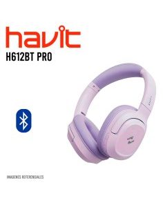 AUDIFONO HAVIT H612BT PRO MORADO | BLUETOOTH | CANCELACION DE RUIDO/AMBIENTAL