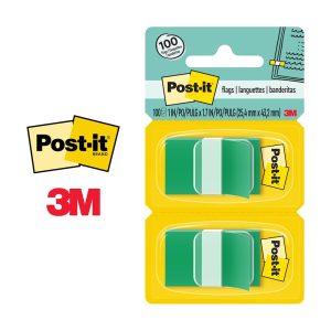 Banderitas Adhesivas Verde x 100 unidades (680-3) Post It