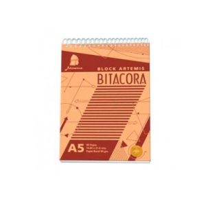 Block anillado bitácora A5 x 90 hojas Minerva