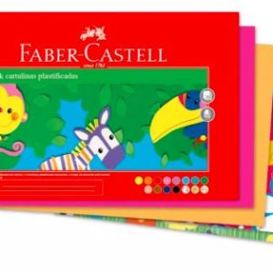 Block de cartulina plastificada x 18 hojas Faber Castell