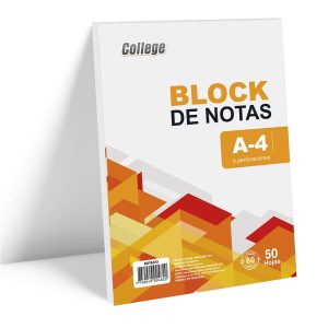 Block rayado A4x40 hojas College