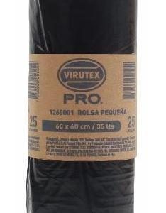 Bolsa para basura con faja 75L 65 x 100 cm rollo x 20 und Virutex