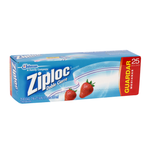 Bolsas guardar mediana 17.7 x 19.5cm x 25 und Ziplocon