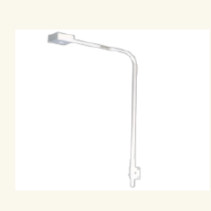 BRAZO DE 150 CM CURVO CON CAJA 10X10X5 CM BLANCO