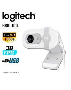 CAMARA WEB LOGITECH BRIO 100 WHITE ( 960-001615 ) FULL HD 1080P