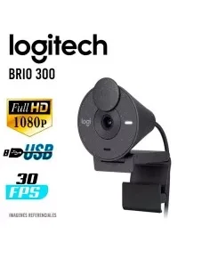 CAMARA WEB LOGITECH BRIO 300 BLACK ( 960-001413 ) FULL HD 1080P - 30FPS | USB-C
