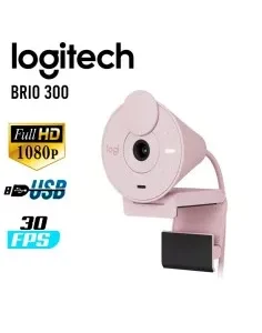 CAMARA WEB LOGITECH BRIO 300 ROSE ( 960-001446 ) FULL HD 1080P - 30FPS | USB-C
