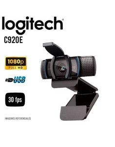 CAMARA WEB LOGITECH C920E BUSINESS (960-001401) C/TAPA | FULL HD 1080P - 30FPS | BLACK