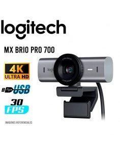 CAMARA WEB LOGITECH MX BRIO PRO 700 (960-001548) 4K ULTRA HD - 30FPS | USB-C | NEGRO