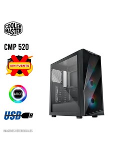 CASE COOLER MASTER CMP 520 ( CP520-KGNN-S00 ) S/FUENTE | VIDRIO TEMPLADO | LED-ARGB