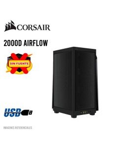 CASE CORSAIR 2000D AIRFLOW MESH MINI-ITX (CC-9011244-WW) NEGRO