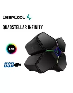 CASE GAMER DEEPCOOL QUADSTELLAR INFINITY V.TEMPLADO S/FUENTE ( R-QUADSTELLAR-G-1 )