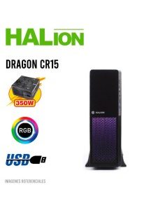 CASE HALION SLIM S613 SUPRA-PRO | 350W | LED RGB