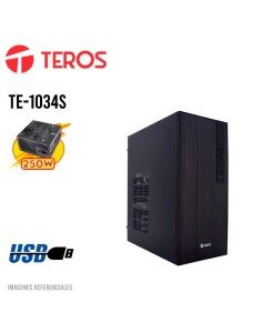 CASE TEROS TE-1034S STD NEGRO FUENTE 250W