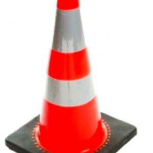 Cono tráfico flexible naranja 71 cm 2 cintas