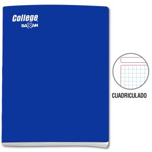 Cuaderno cuadriculado A4 x 80 hojas azul Bakan