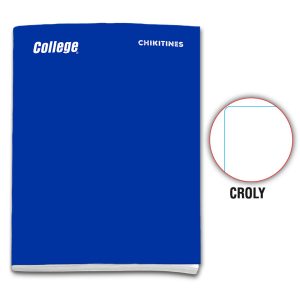 Cuaderno engrapado decroly A4x80 hojas azul Chikitines