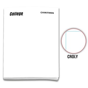 Cuaderno engrapado decroly A4x80 hojas blanco Chikitines