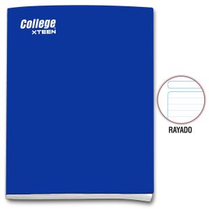 Cuaderno rayado A4 x 80 hojas azul Xteen