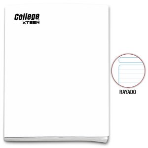 Cuaderno rayado A4 x 80 hojas blanco Xteen