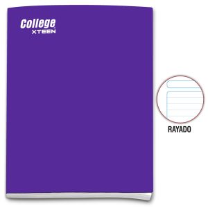 Cuaderno rayado A4 x 80 hojas morado Xteen