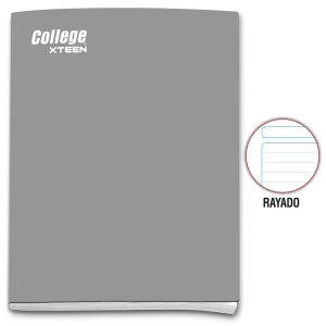 Cuaderno rayado A4 x 80 hojas plomo Xteen