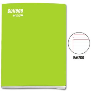 Cuaderno rayado A4 x 80 hojas verde limón Bakan