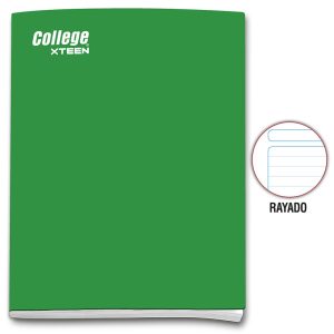 Cuaderno rayado A4 x 80 hojas verde Xteen
