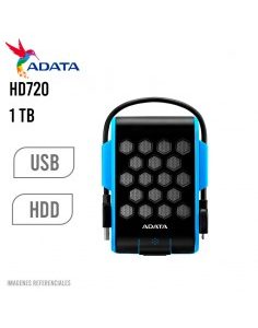 DISCO DURO EXTERNO ADATA 1TB HD720 ( AHD720-1TU31-CBL ) ANTIGOLPE | AZUL/NEGRO