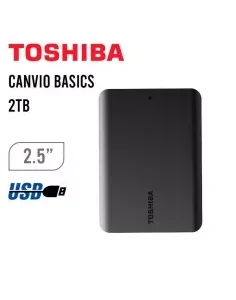 DISCO DURO EXTERNO TOSHIBA 2TB ( HDTB520XK3AA ) CANVIO BASICS