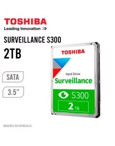 DISCO DURO TOSHIBA SURVEILLANCE S300 2TB SATA 5400RPM (HDWT720UZSVA) 128MB