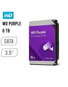 DISCO DURO WESTERN DIGITAL PURPLE 6TB (WD64PURZ) 5400 RPM | 256MB