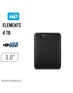 DISCO DURO WESTERN DIGITAL WD ELEMENT 4TB PORTABLE (WDBU6Y0040BBK-WESN)