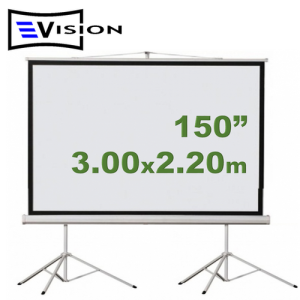 Ecran Doble Trípode 150" 3.05x2.29m EVISION