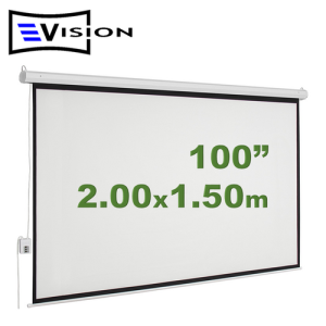 Ecran Eléctrico 100" 2.03x1.52m EVISION - Techo Pared