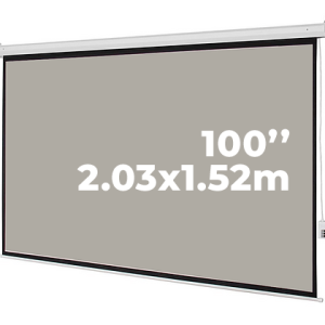 Ecran Eléctrico 100" 4:3 2.03x1.52m EVISION - Matte Grey