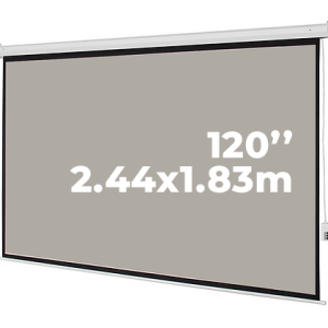 Ecran Eléctrico 120" 4:3 2.44x1.83m EVISION - Matte Grey