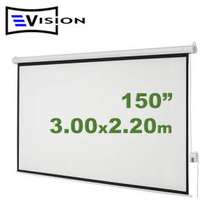 Ecran Eléctrico 150" 3.05x2.29m EVISION - Techo Pared - Motor Tubular