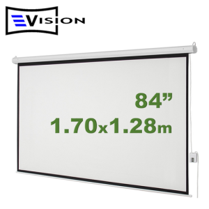 Ecran Eléctrico 84" 1.70x1.28m EVISION - Techo Pared