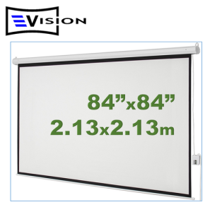 Ecran Eléctrico 84"x84" 2.13x2.13m EVISION - Techo Pared