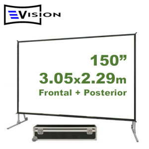 Ecran Fast Fold 150" 3.05x2.29m - Proyección Frontal y Posterior