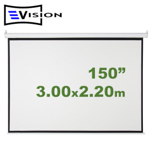 Ecran Manual 150" 3.05x2.29m EVISION - Retráctil Techo Pared