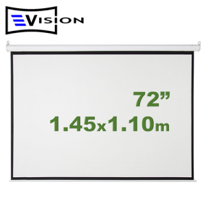 Ecran Manual 72" 1.45x1.10m EVISION - Retráctil Techo Pared