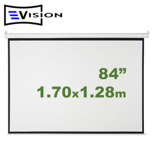 Ecran Manual 84" 1.70x1.28m EVISION - Retráctil Techo Pared