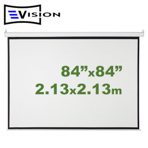 Ecran Manual 84"x84" 2.13x2.13m EVISION - Retráctil Techo Pared